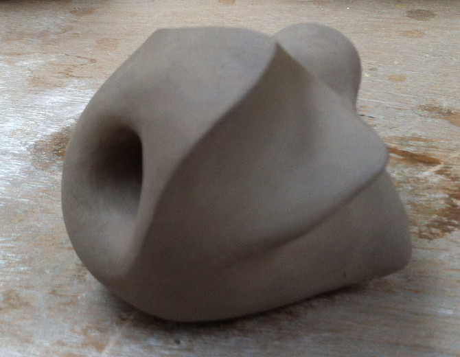 Clay model 4, detail, April 2013