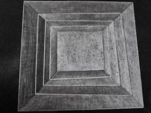 Light Architecture - 1-Graphite Drawing on Black Paper